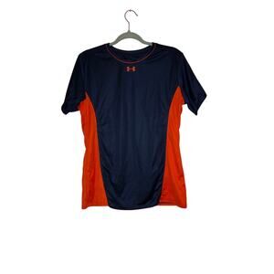 Under Armour navy blue and orange t-shirt size large